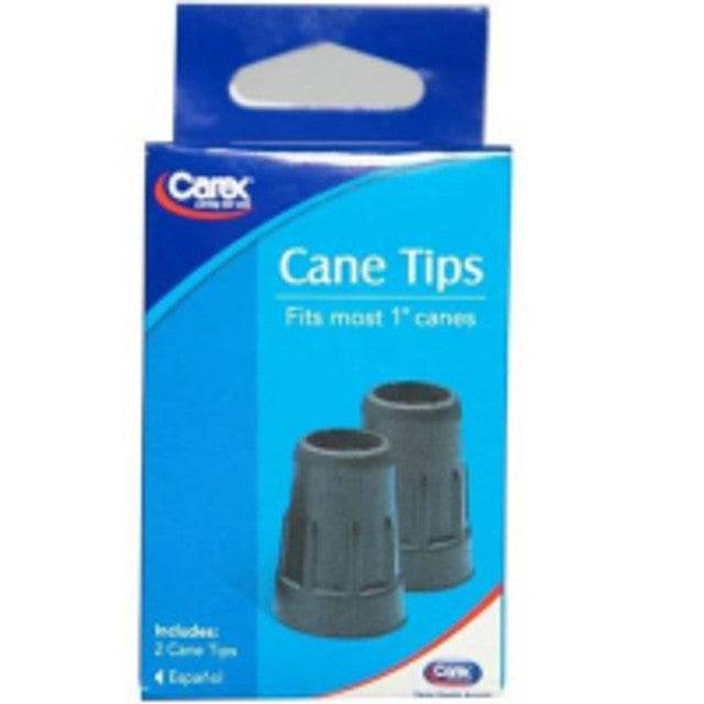 Carex Skid-resistant Tips 1"  Black