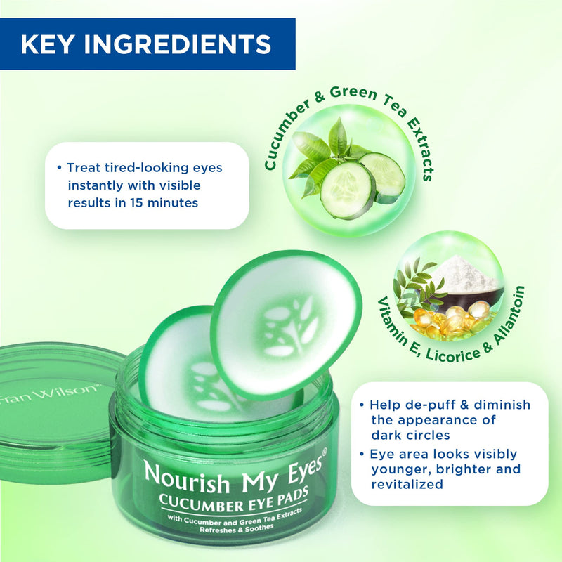 Skinlab Nourish My Eyes Cucumber Pads 36ct