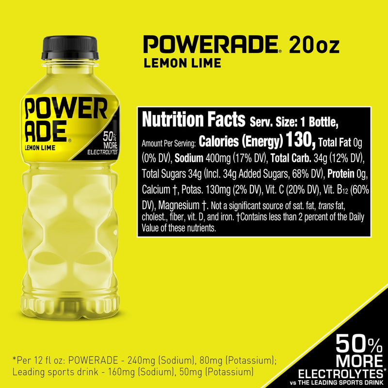 Powerade Lemon Lime 20 Fl oz