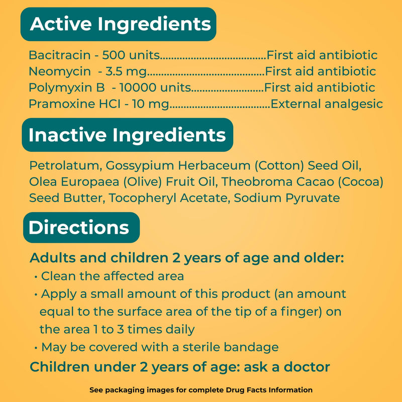 Neosporin Pain, Itch, Scar Antibiotic Ointment with Bacitracin 0.5oz