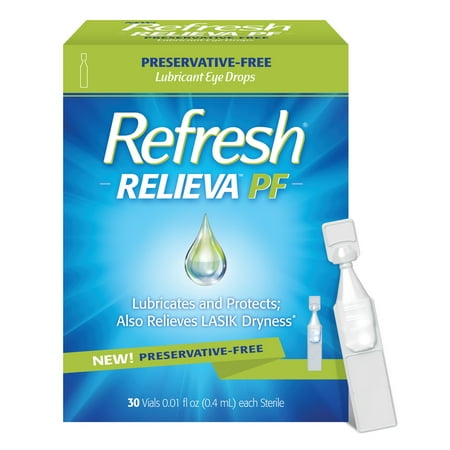 Refresh Relieva PF Lubricant Eye Drops Vials 30 ct