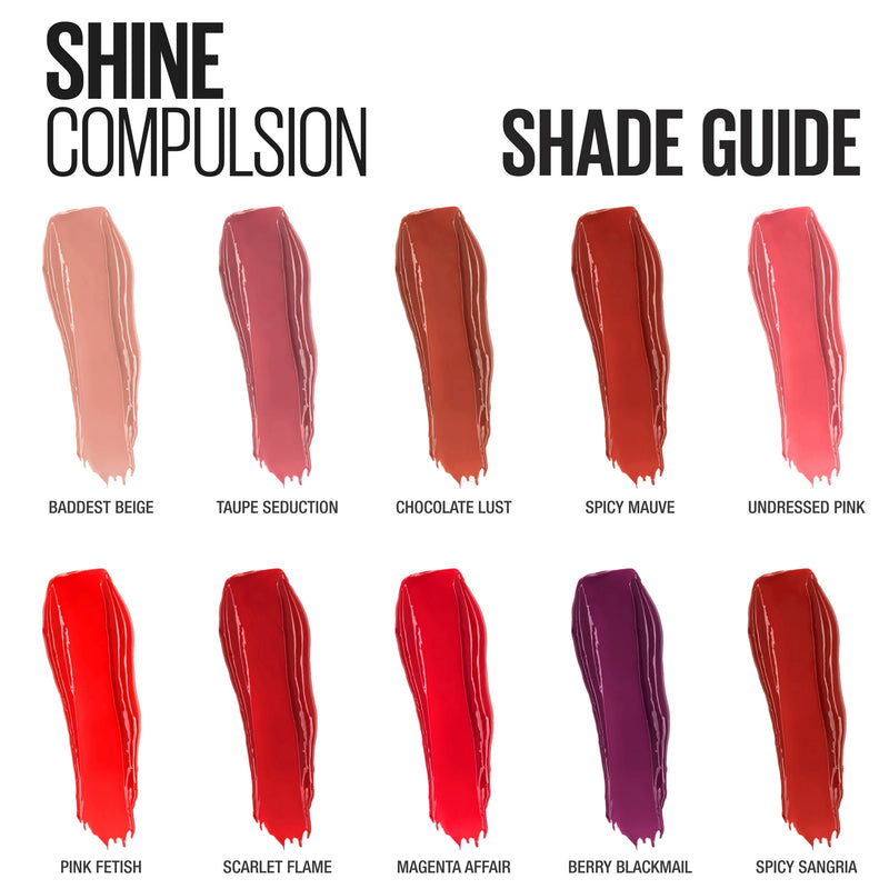 Maybelline New York Color Sensational Shine Compulsion Lipstick 0.1oz