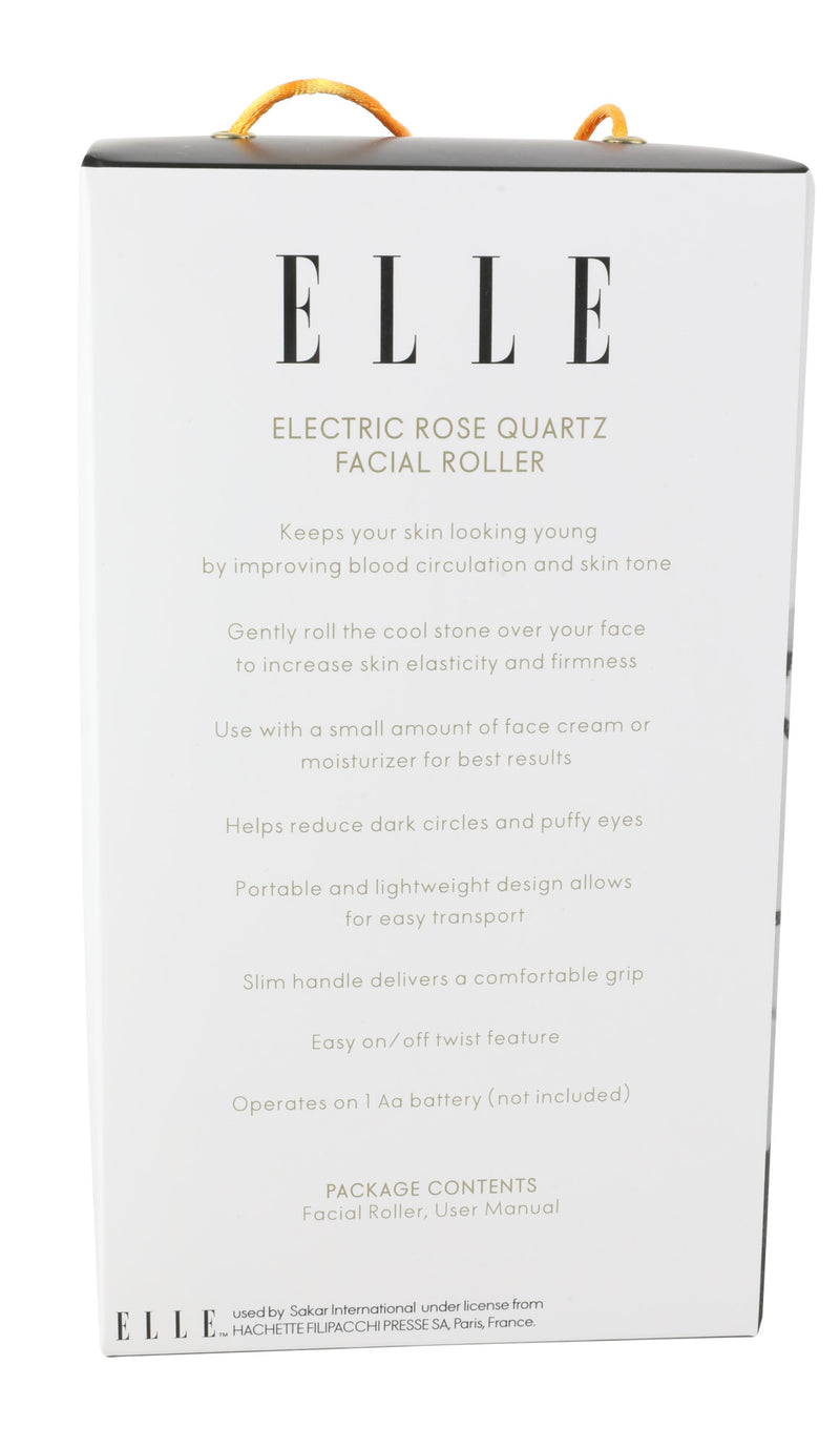 ELLE ELETRIC ROSE QUARTZ FACIAL ROLLER