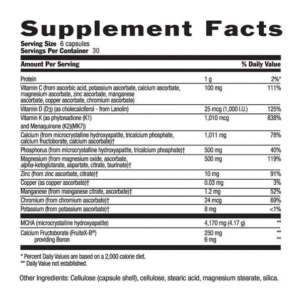 Country Life Bone Solid Capsules 180ct