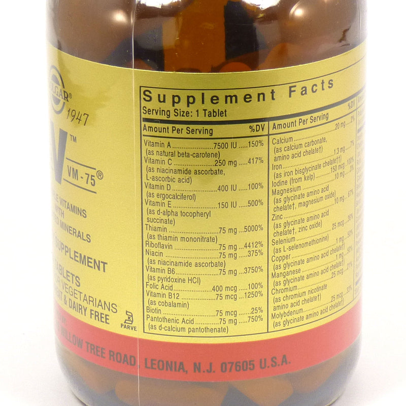 Solgar Vm-75 Multivitamin Tablets 90ct