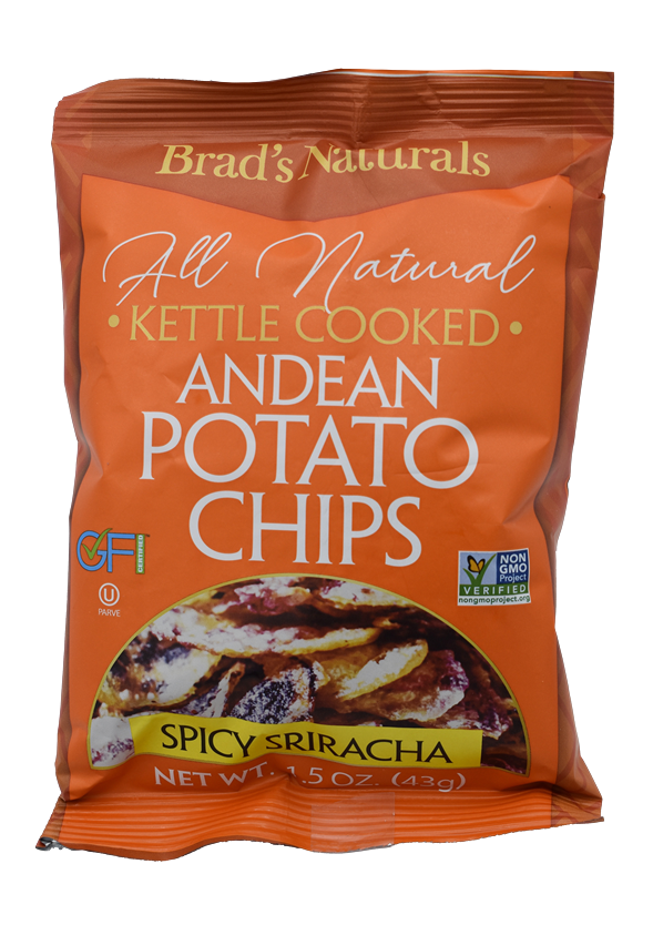Brad's Natural Andean Potato Chips Sriracha 4.5oz