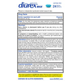 Cápsulas libres de cafeína de agua diurex 24CT