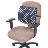 Essential Medical Supply Designer Back Cushion - Navy Polka Dot
