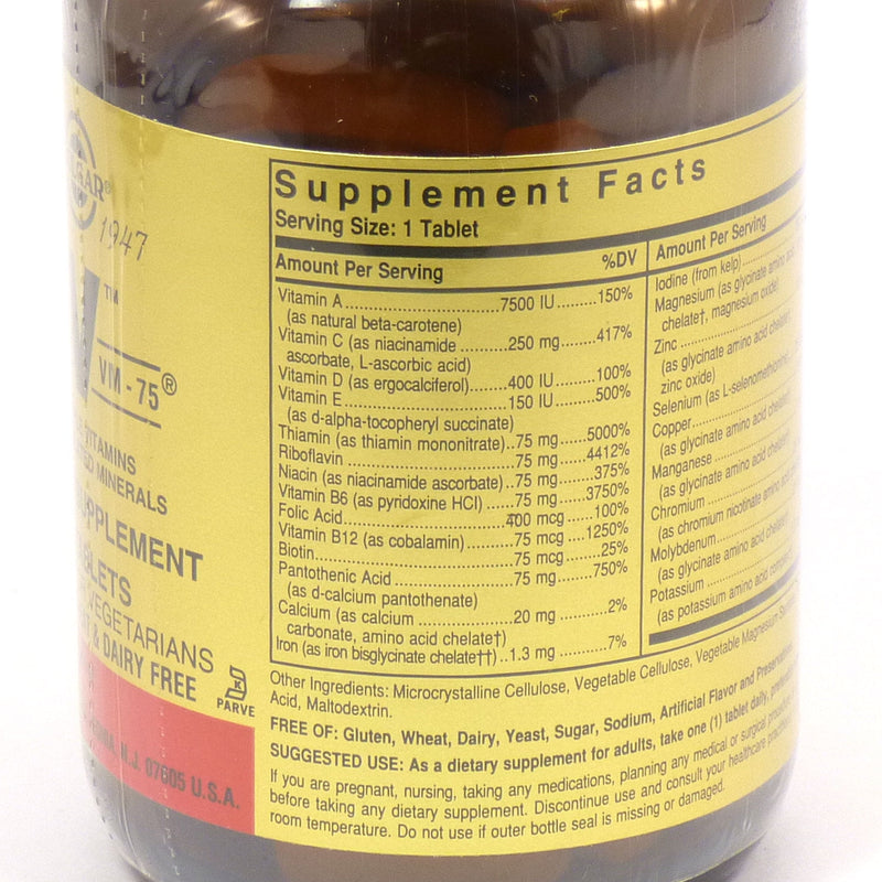 Solgar Formula VM-75 Tablets 60ct