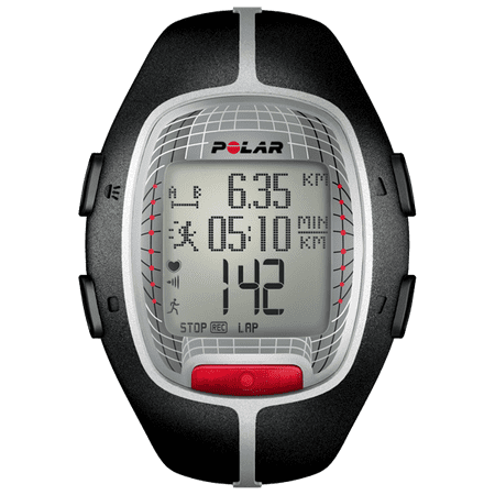 Polar RS300X SD Heart Rate Monitor Watch with S1 Foot Pod Black