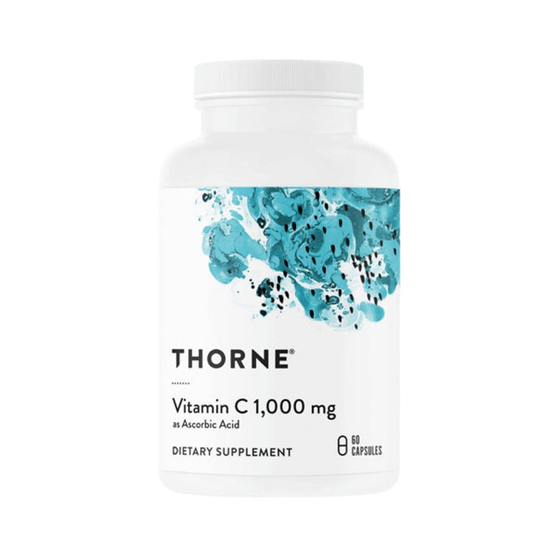 Thorne Ascorbic Acid Vitamin C 1,000 mg 60 Capsules