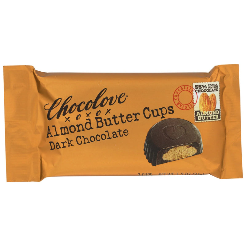 Chocolove Xoxox Dark Chocolate Almond Butter Cups 1.2oz