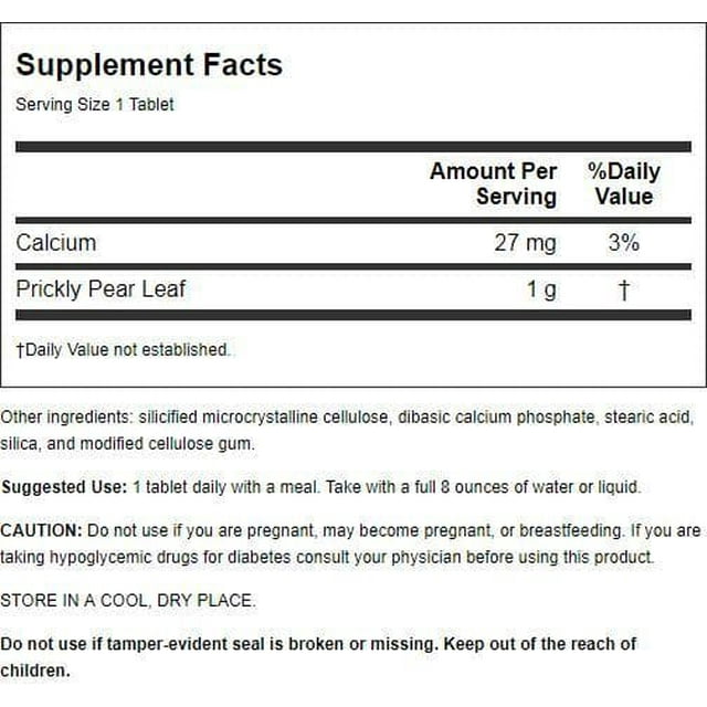 Planetary Nopal Cactus 1000mg Tablets 120ct