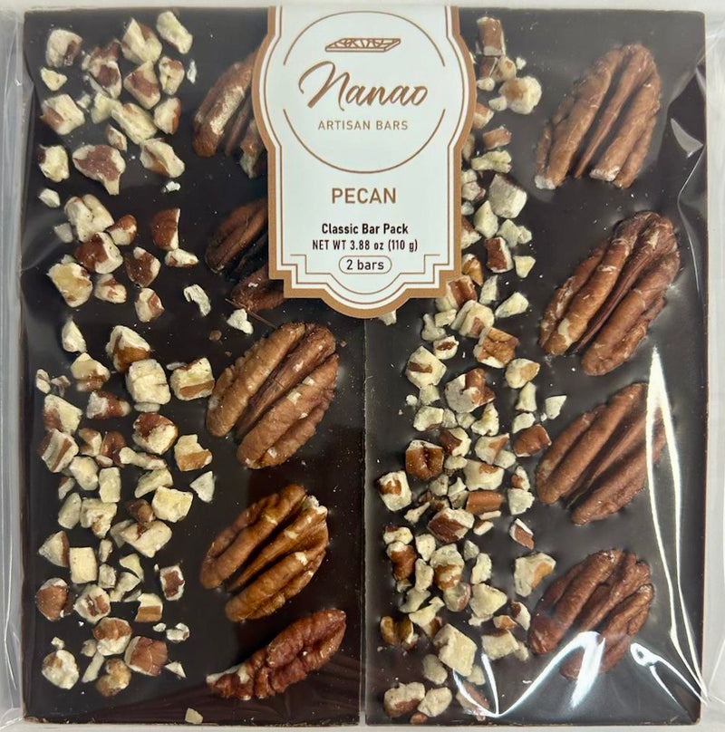 Nanao Pecan Classic Dark Chocolate Bar 3.88oz