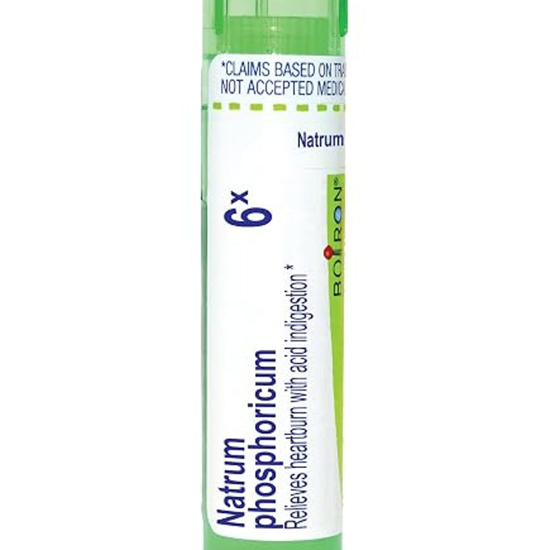 Boiron Natrum Phosphoricum 6X Homeopathic Medicine Pellets, 80 Count