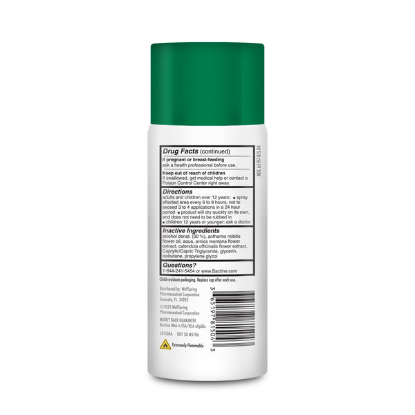 Bactine Max Lidocaine Dry Spray 4oz