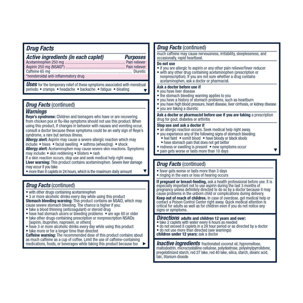 Pamprin Max Pain Energy Caplets 24ct