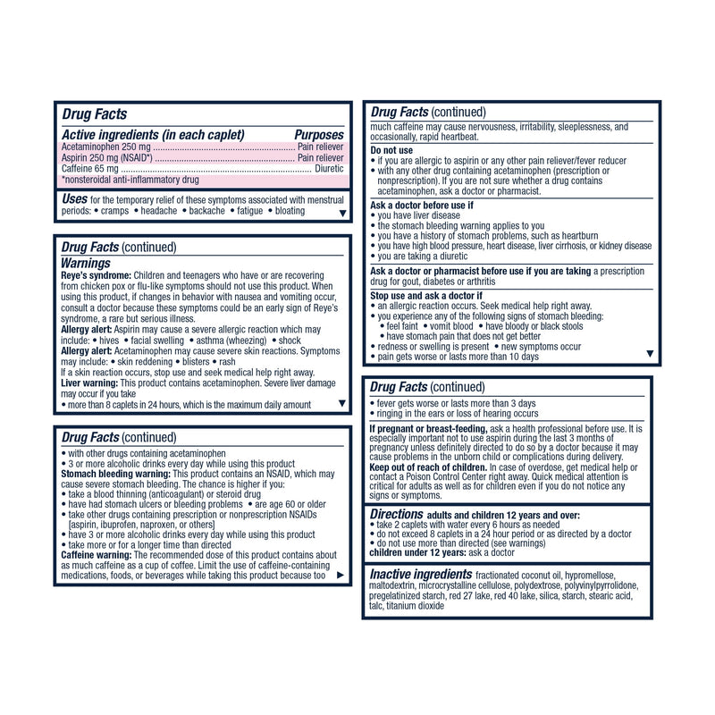 Pamprin Max Pain Energy Caplets 24ct