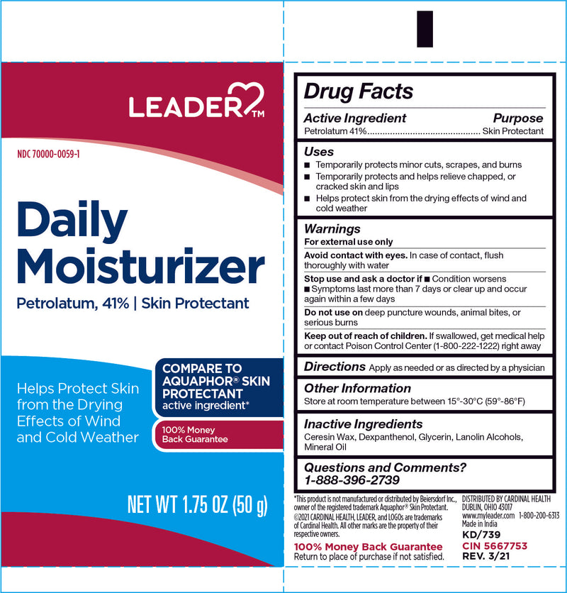 Leader Daily Moisturizer Petrolatum 41% Skin Protectant 1.75oz
