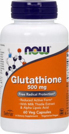 Now Glutathione 500 Mg, 60 Vegetable Capsules