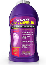 Silka Odor Defense Odor Fighting Foot Powder 6 oz