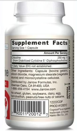 Jarrow Formulas Citicoline CDP Choline