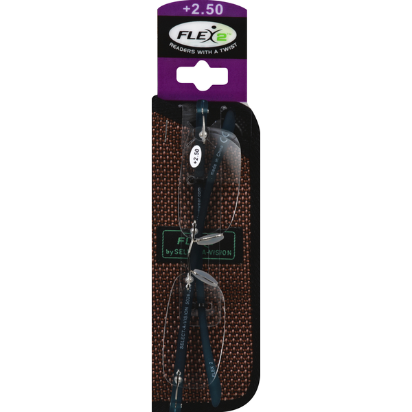 Sav Flex 2 Rimless Flexible Temples Reading Glasses 5026 +2.50