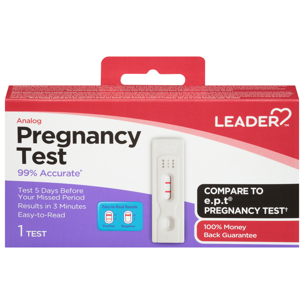 Leader Pregnancy Test 1ct – Locatel Health & Wellness Online Store