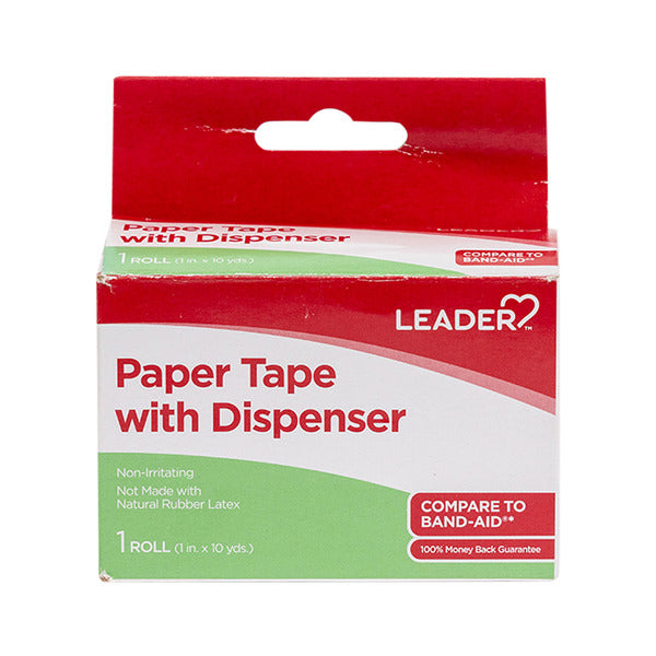 Leader Non Irritating Paper Tape With Dispenser 1 Roll
