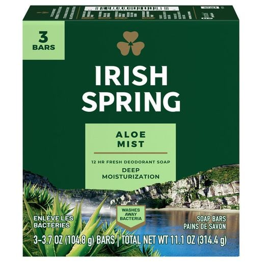 Irish Spring Soap Bar Original 4oz 3ct