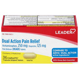 Leader Dual Action Acetaminophen 250mg Caplets 36ct