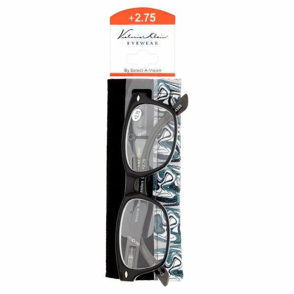 Sav Victoria Klein Plastic Retro Full Readers 9078 +2.75