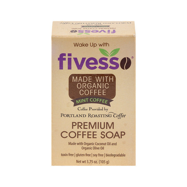 Fivess Premiun Mint Coffee Soap  3.75oz