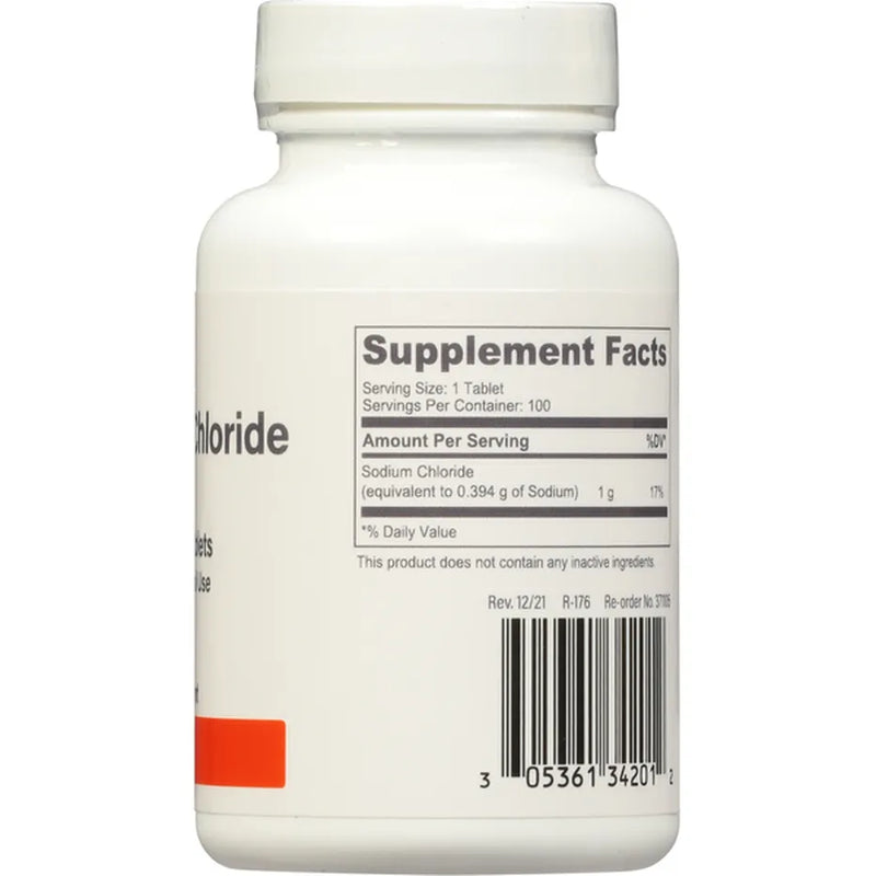 Cloruro de sodio de rugby 1G tabletas 100ct