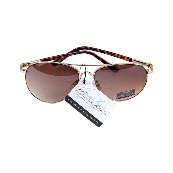 Sav Victoria Klein Fashion Sunglasses Brown Aviator Vk01