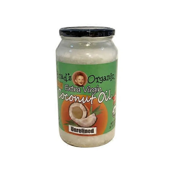 Aceite de coco crudo orgánico de Brad sin refinar 32oz