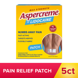 Patches de lidocaína de Aspercreme Odor Free 5CT