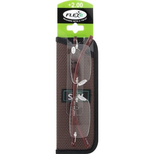 Sav Flex 2 Rimless Flexible Temples Reading Glasses 5026 +2.00