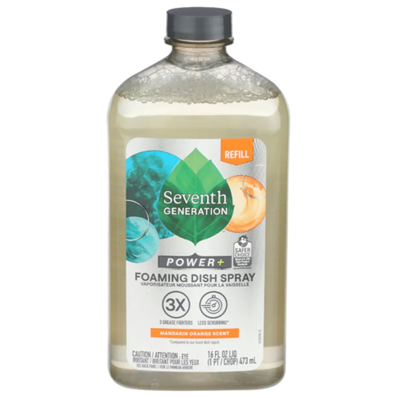 Séptima generación Mandarin Orange Foaming Plato Spray Spray de 16 oz