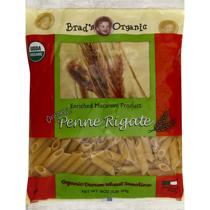 Brad's Organic Pasta Penne Rigate Macaroni 16Oz