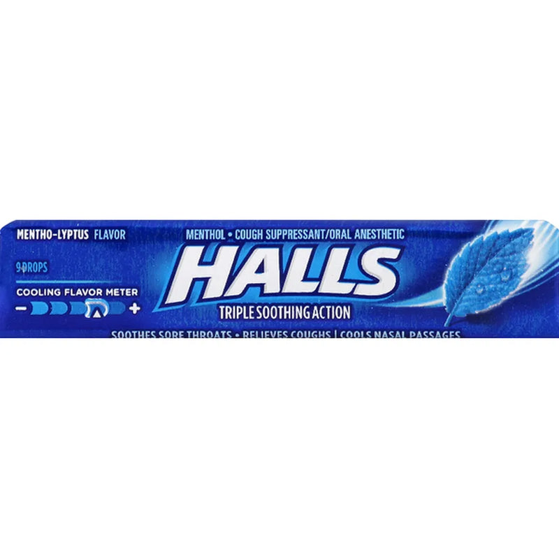 Halls Menthol Lyptus Cough Drops 9ct