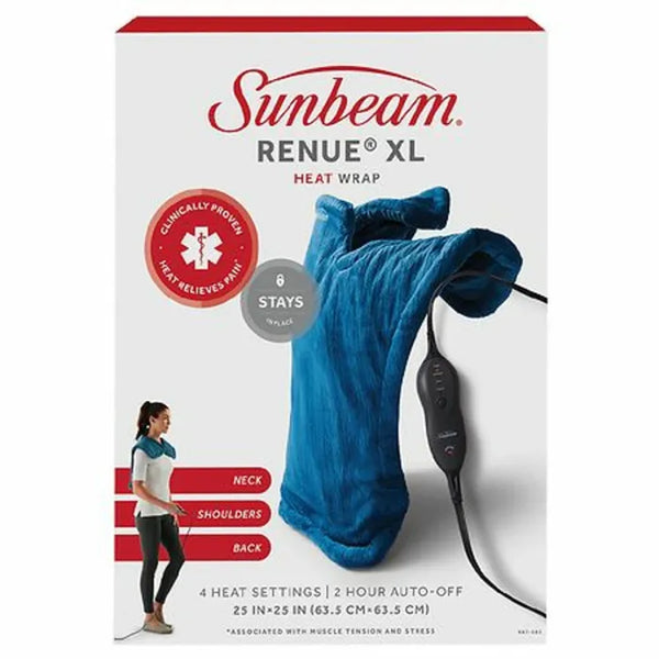 Sunbeam Renue XL Heat Wrap Blue