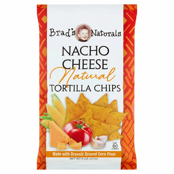 Brad's Natural Nacho Cheese Tortilla Chips  8oz