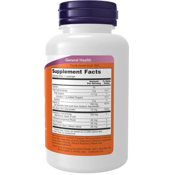 Now Elderberry & Zinc 30 Lozenges