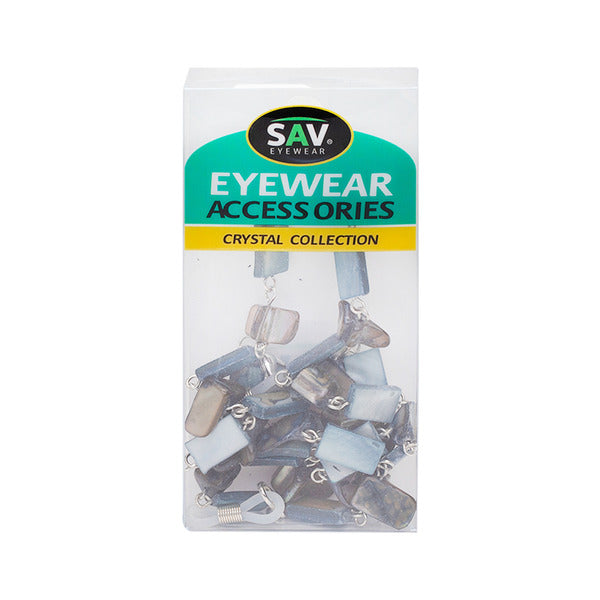 Sav Eyewear Accessories Crystal Collection Silver Chain 0031