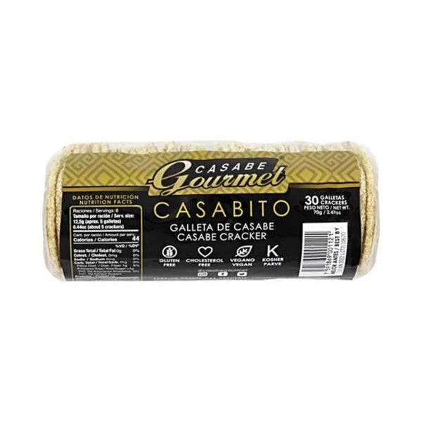 Casabe Gourmet Casava Flat Bread 30 Crackers