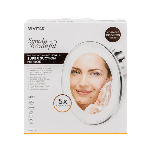 Vivitar Simply Beautiful Led Light Mirror 5X