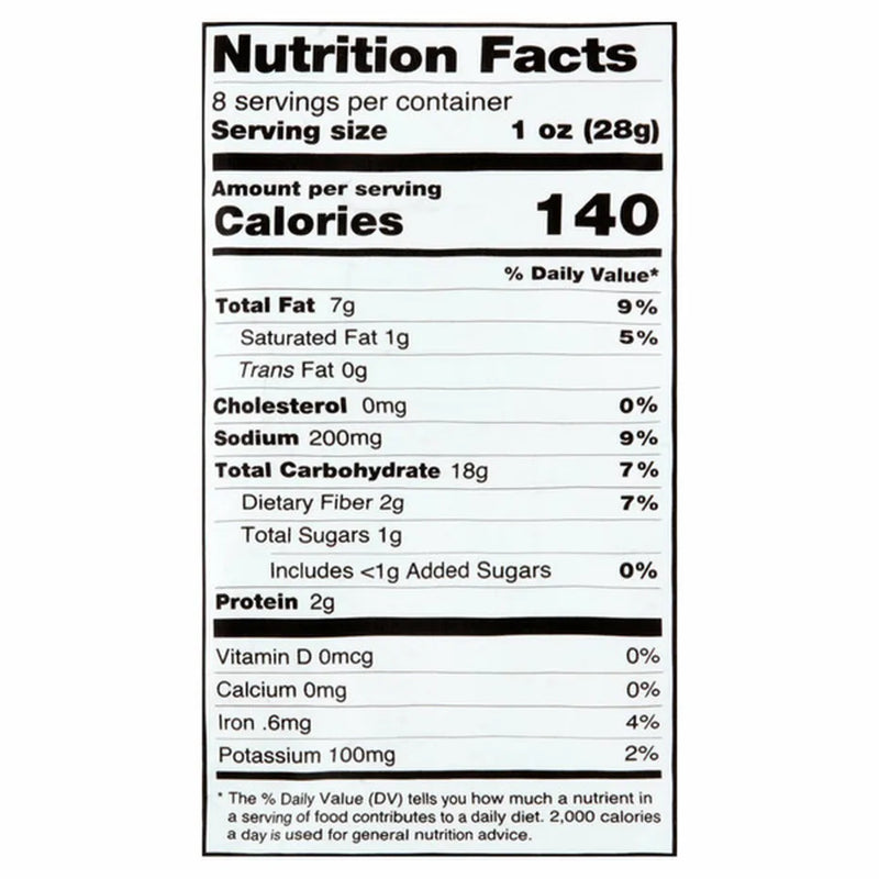 Brad's Natural Nacho Cheese Tortilla Chips  8oz