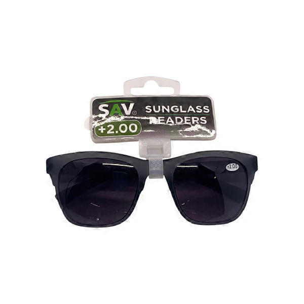 Sav ClassicBlack Sunglass Reader Ssr05 +2.00