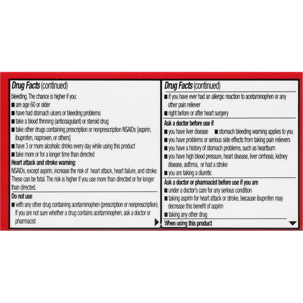 Leader Dual Action Acetaminophen 250mg Caplets 36ct